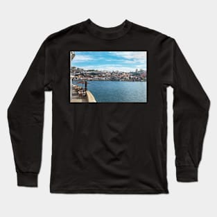 Relaxing By The Douro in Porto Long Sleeve T-Shirt